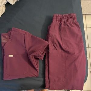 Figs Set Deep Purple Size M